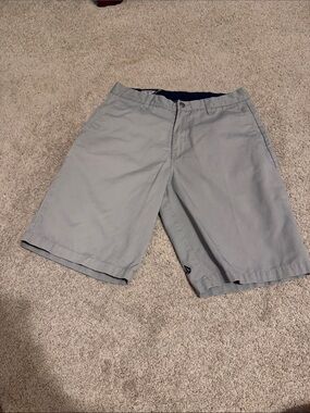 Volcom Men's Light Gray Flat Front Shorts